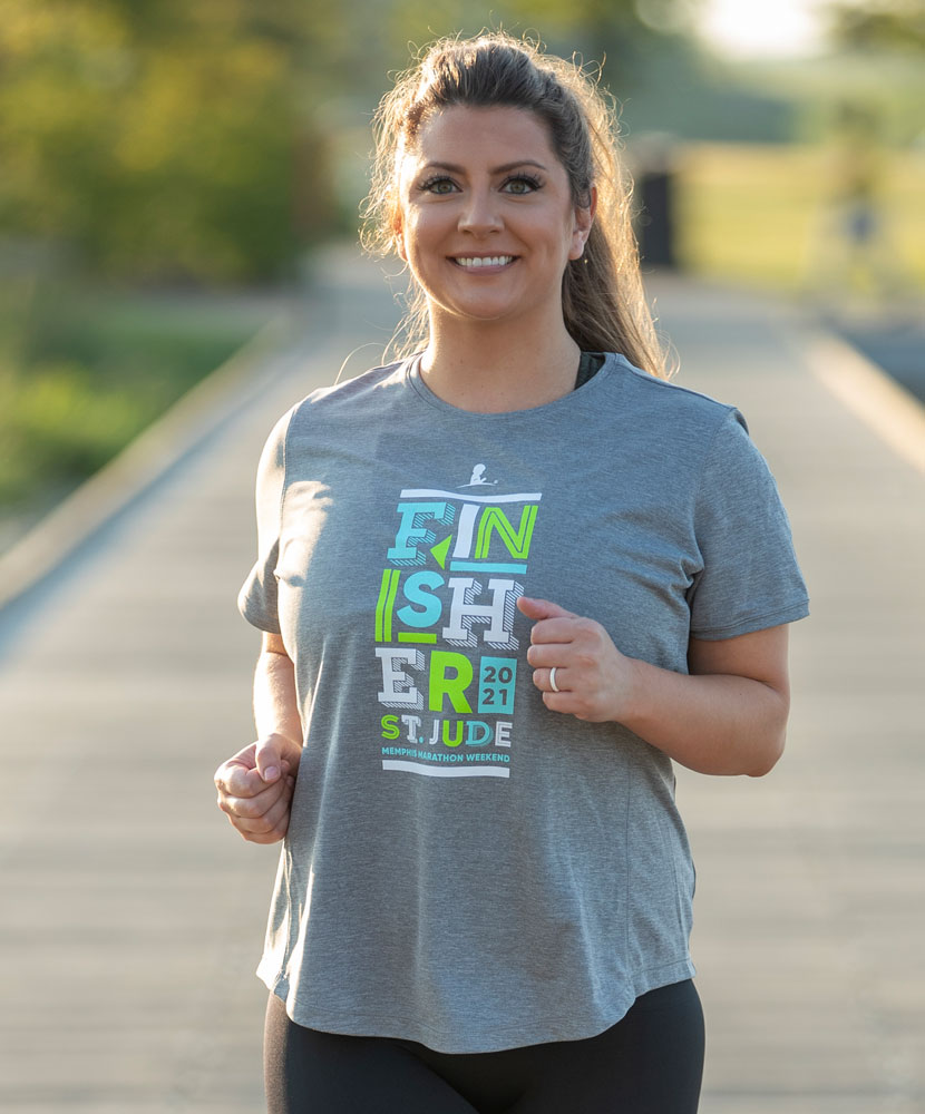 2021 St. Jude Memphis Marathon Finisher Women's Adidas Shirt
